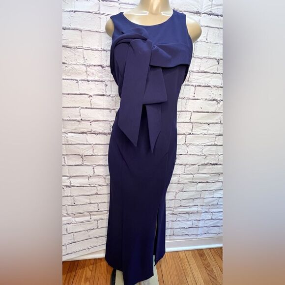 JA Collections  LEONA BOW HALTER GOWN size 14 NWOT - Picture 4 of 10